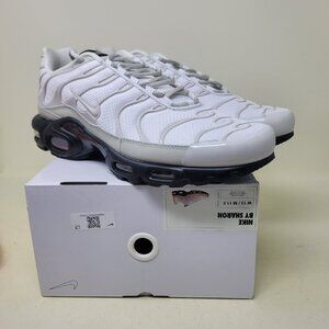 Custom Nike By You Air Max Plus White Black Men's Sz 11 Women's Sz 13 No Box Lid